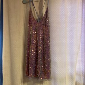 Free People purple sequin dress